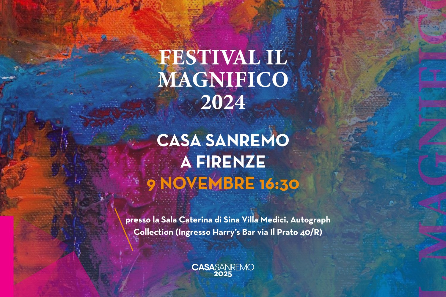 Casa Sanremo ospite del Festival Il Magnifico di Firenze