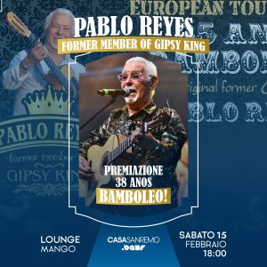 Pablo Reyes - Premiazione 38 Anos Bamboleo @ Lounge Mango, Palafiori